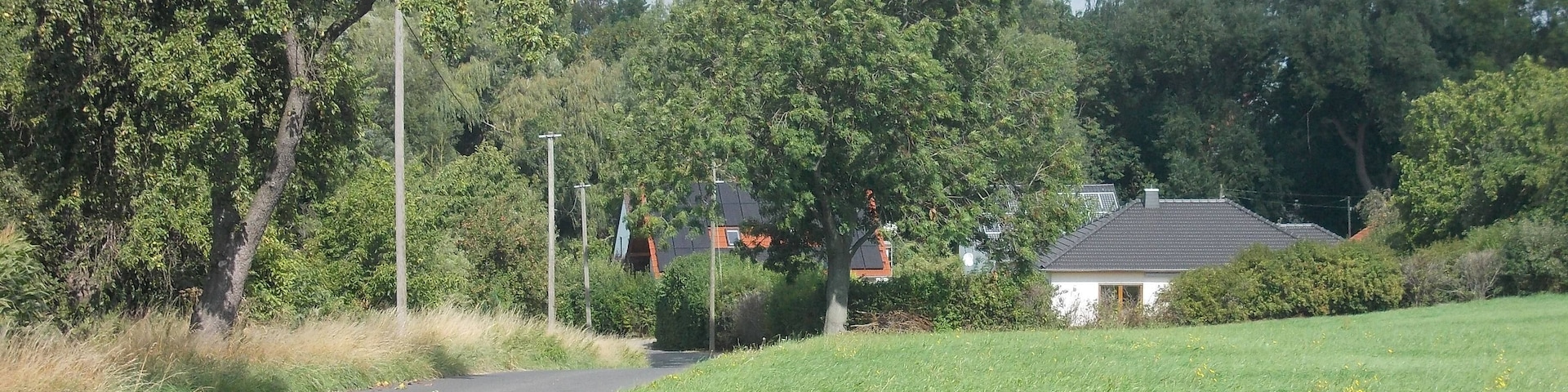 Entrance to the village of Bormitz (Döbeln, Mittelsachsen district, Saxony)