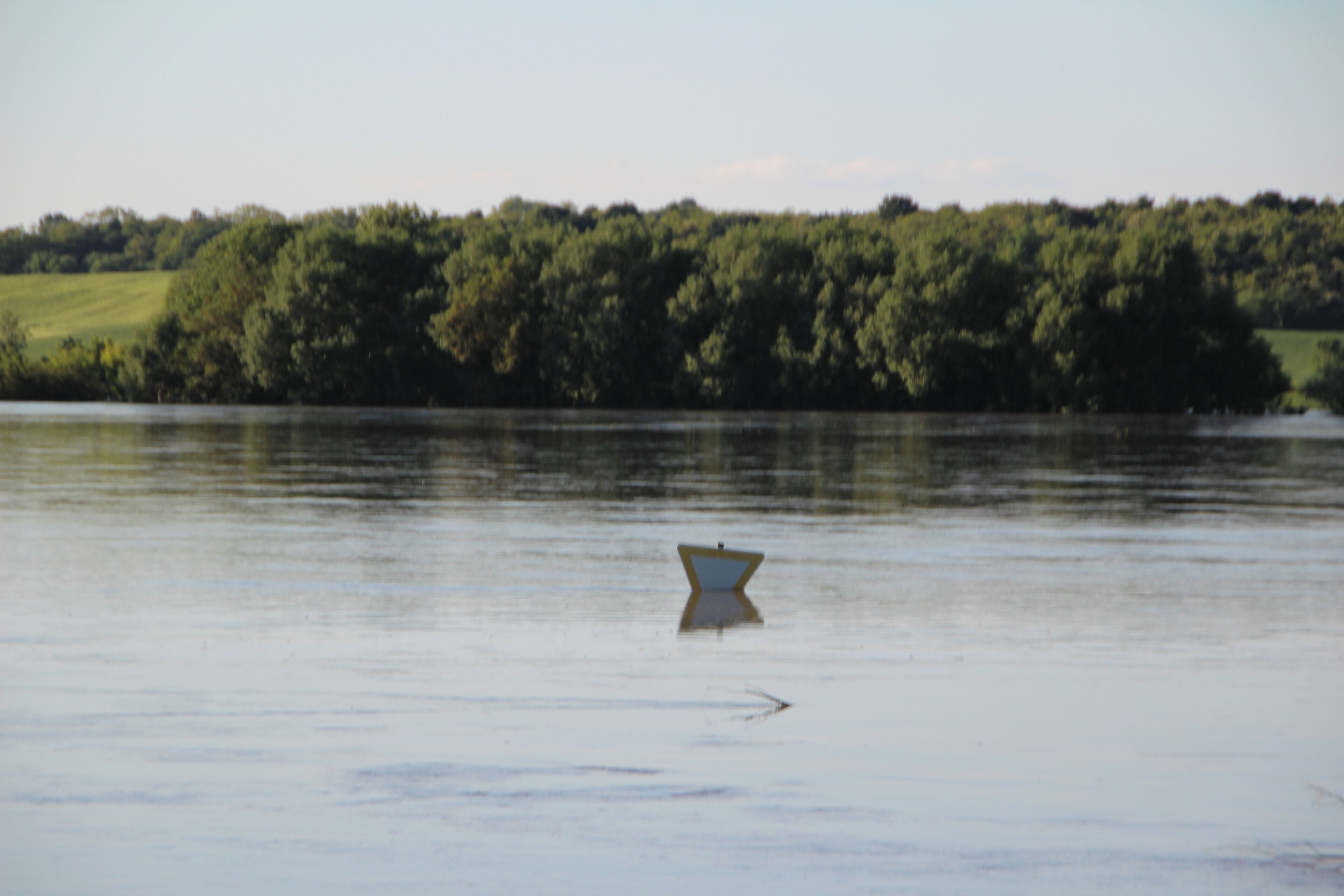 Das Hochwasser der Saale im Jahr 2013.