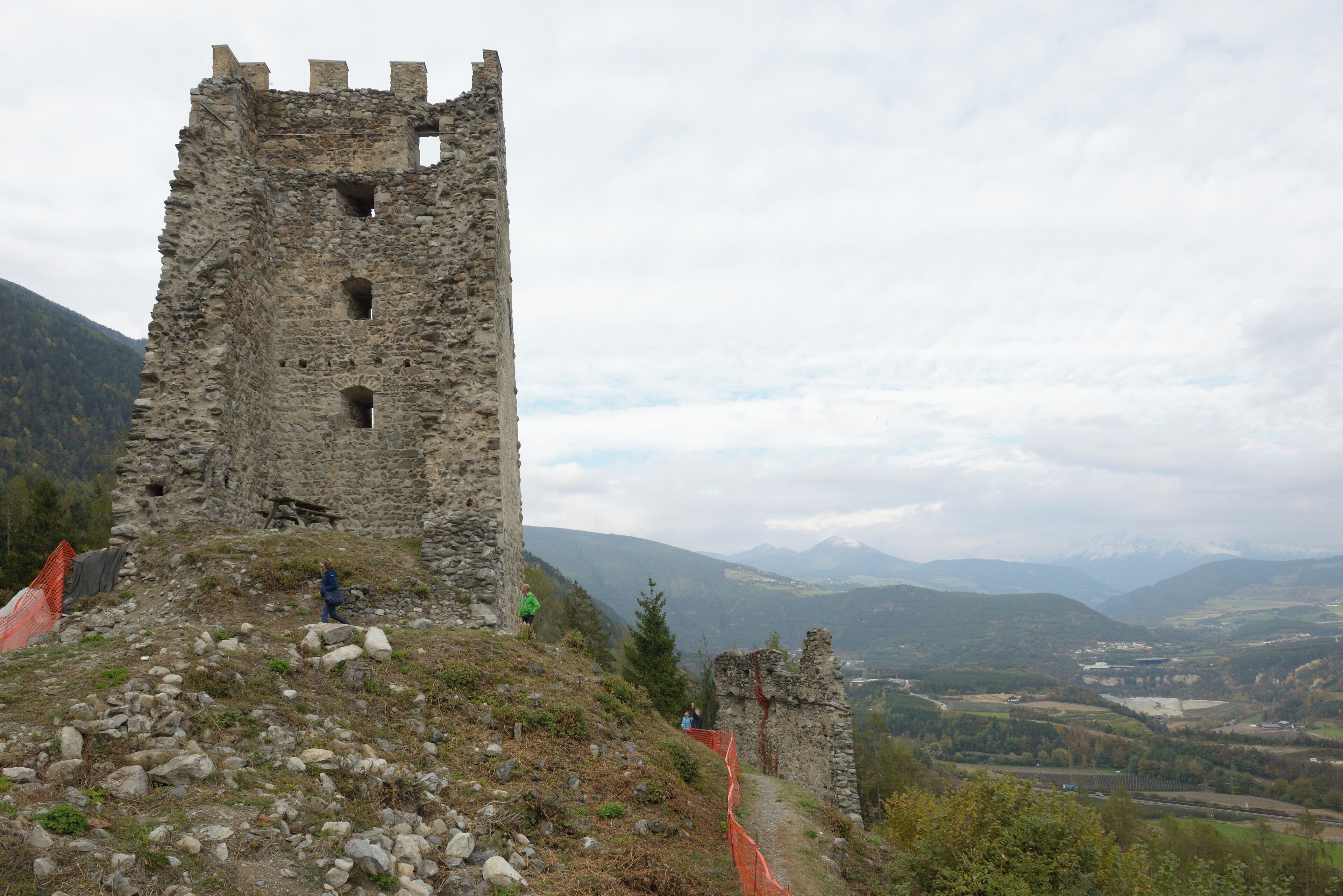 Ruins of Castel Salern in Vahrn, in South Tyrol.