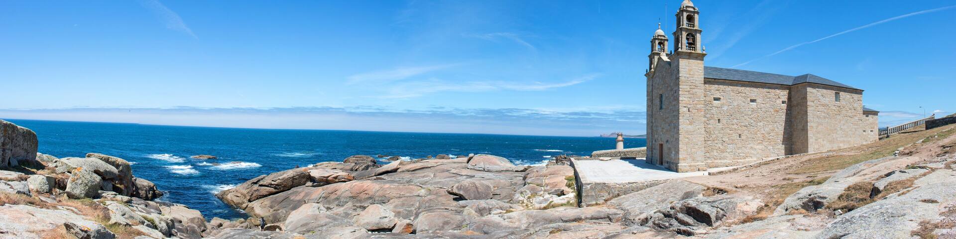 Santuario da Virxe da Barca Muxía (Mugía) Galicien (Galicia) Spanien (España) Costa da Morte