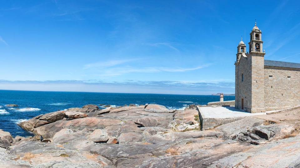 Santuario da Virxe da Barca Muxía (Mugía) Galicien (Galicia) Spanien (España) Costa da Morte