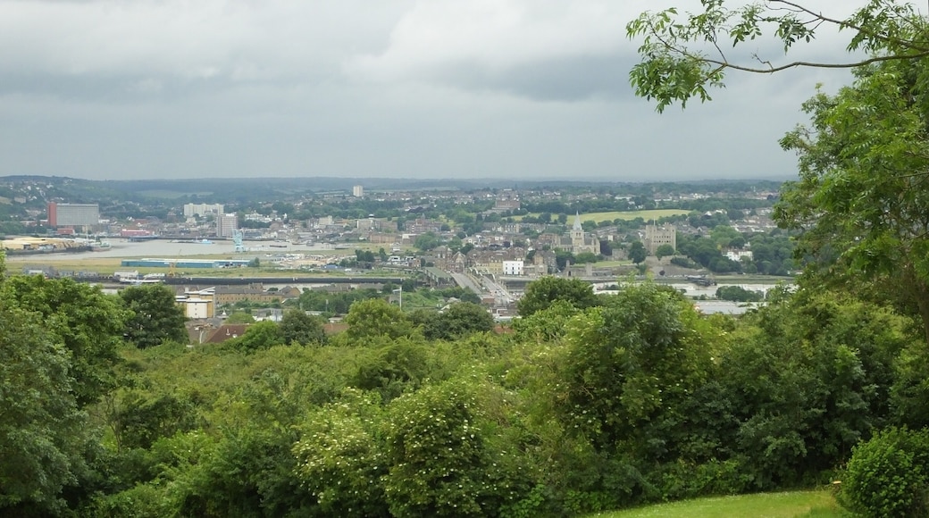 The Broomhill Park is a community supported park in Strood, Kent. It features a view over the River Thames estuary and over the River Medway. The Medway view over Rochester, Chatham and Gillingham.