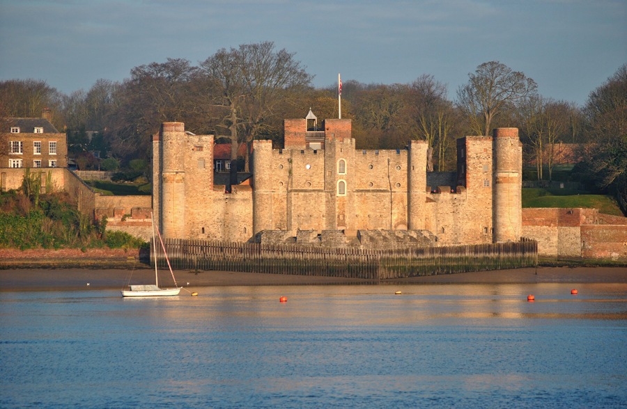 Riverside view of Upnor Castle, Kent
