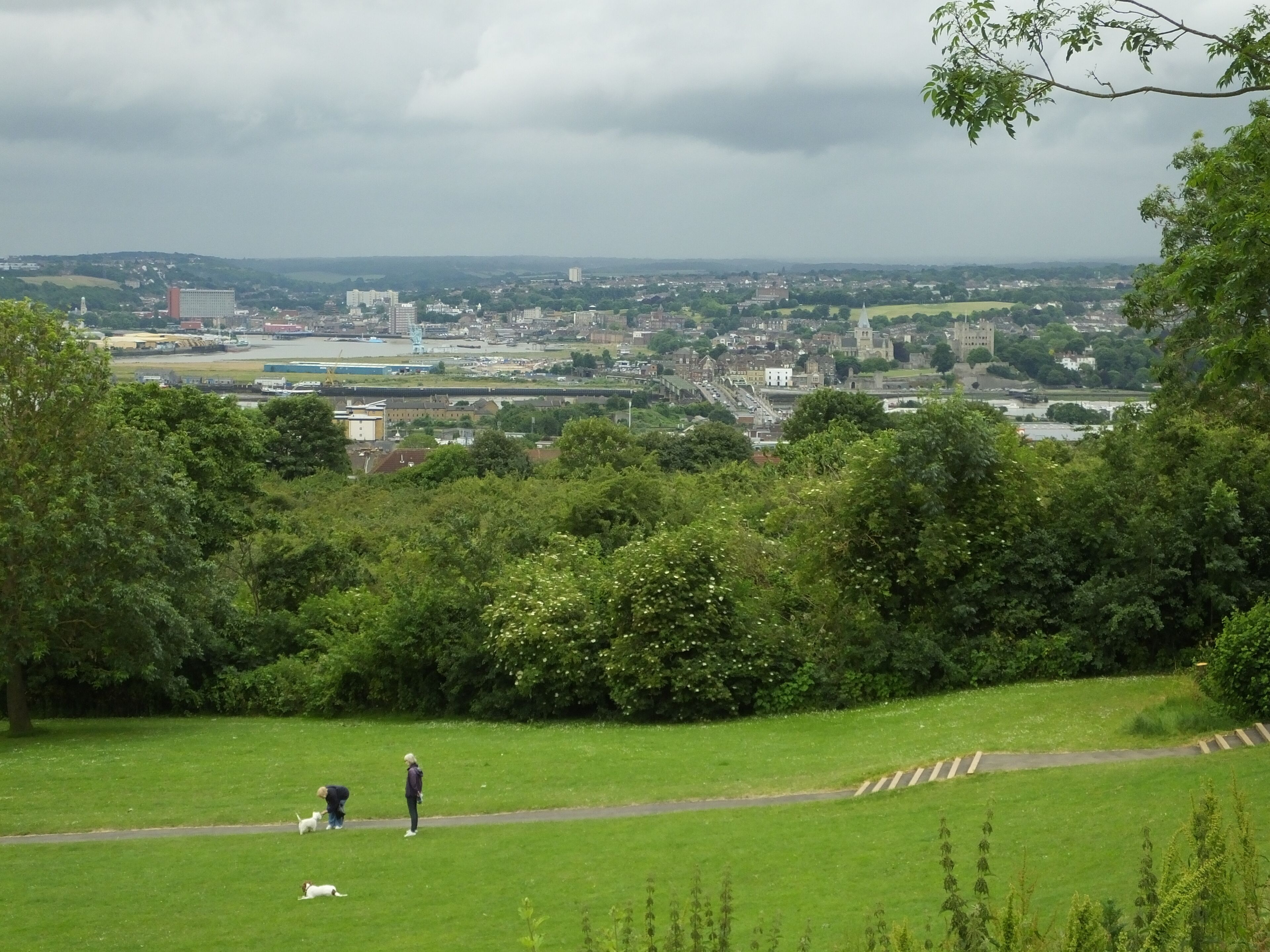 The Broomhill Park is a community supported park in Strood, Kent. It features a view over the River Thames estuary and over the River Medway. The Medway view over Rochester, Chatham and Gillingham.