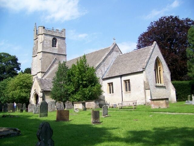 St Peter's Church, Clyffe Pypard The nave and tower date from the 15th century and the chancel was built in 1860 by Butterfield.
