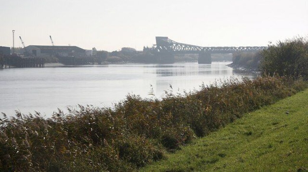 River Trent Looking south towards Gunness Wharf and Keadby Bridge