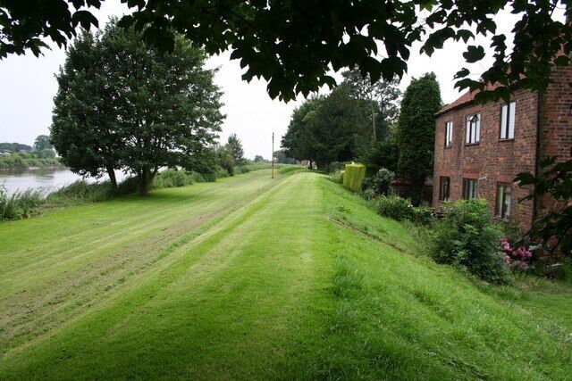 Trent Bank Looking south from St.Oswald's churchyard along the Trent Bank