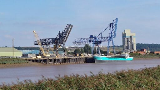 Flixborough Wharf Photo taken from the B1392 North of Amcotts.