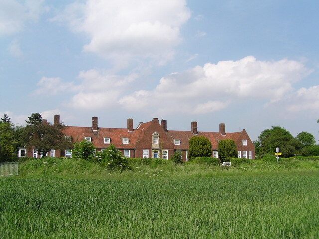 McAulay Memorial Homes, Aylesby. The building was erected in the memory of Captain Francis Willmer McAulay RFA (TF) who was killed in action on May 21st, 1916. He was the only son of a family who for three generations farmed some 80 acres at Aylesby. The intention was to provide homes, not so much for old people as for anyone in difficult circumstances, such as widows with young children, or disabled ex-servicemen with families.