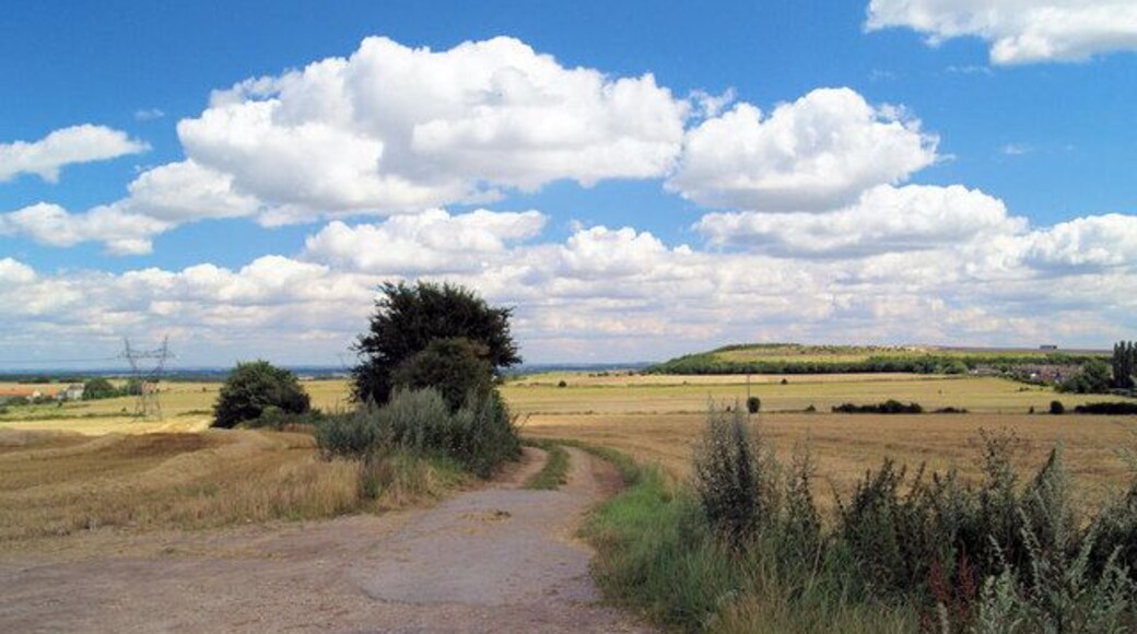Start of Haids lane off Braithwell Road. The lane crosses the B6376 at this point.