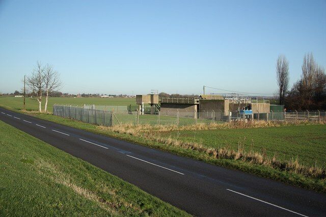 Burringham Sewage Works Treating sewage before outfall to the Trent