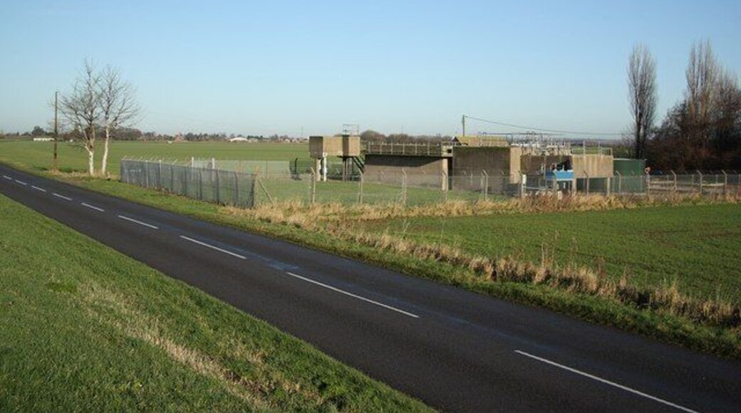 Burringham Sewage Works Treating sewage before outfall to the Trent