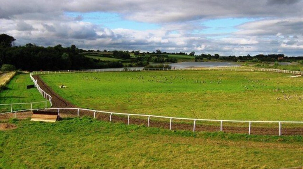 Equestrian Exercise Space Or perhaps it's a racing track for all the Geese! The water in the background is part Tarmac's Scorton Quarry