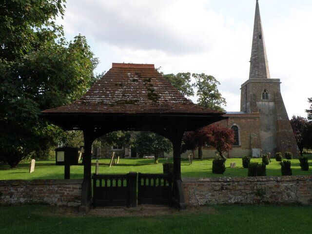 Lych gate at Conington Church