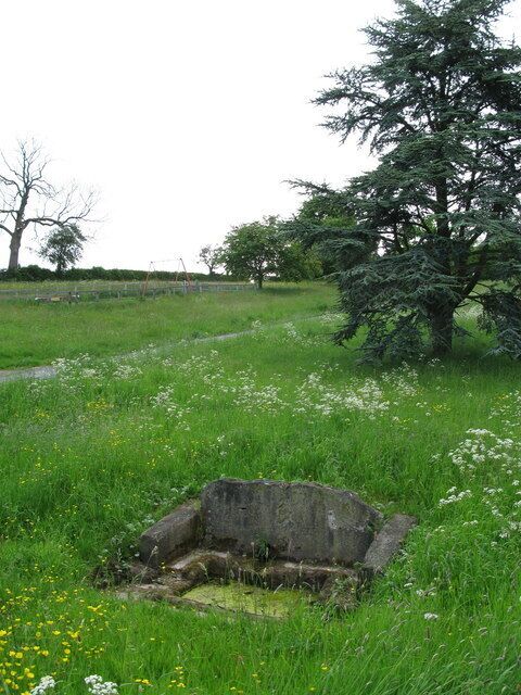 St Swithen's Well, Copt Hewick St Swithin's Well is located on the village green on the east side of Copt Hewick. The spring source is in the bank behind the well and a small but steady flow of water enters the trough through a hole in the back wall of the structure.