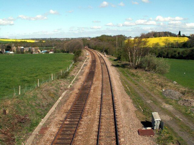 Looking North From Bretton Lane railway bridge.