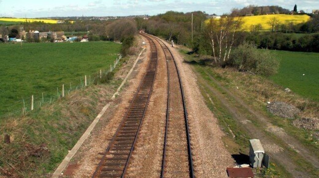 Looking North From Bretton Lane railway bridge.