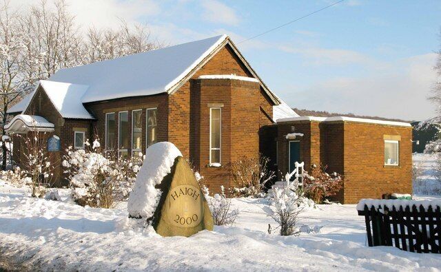 Haigh Millennium Stone Close to Haigh Free & Independent Pentecostal Church.
