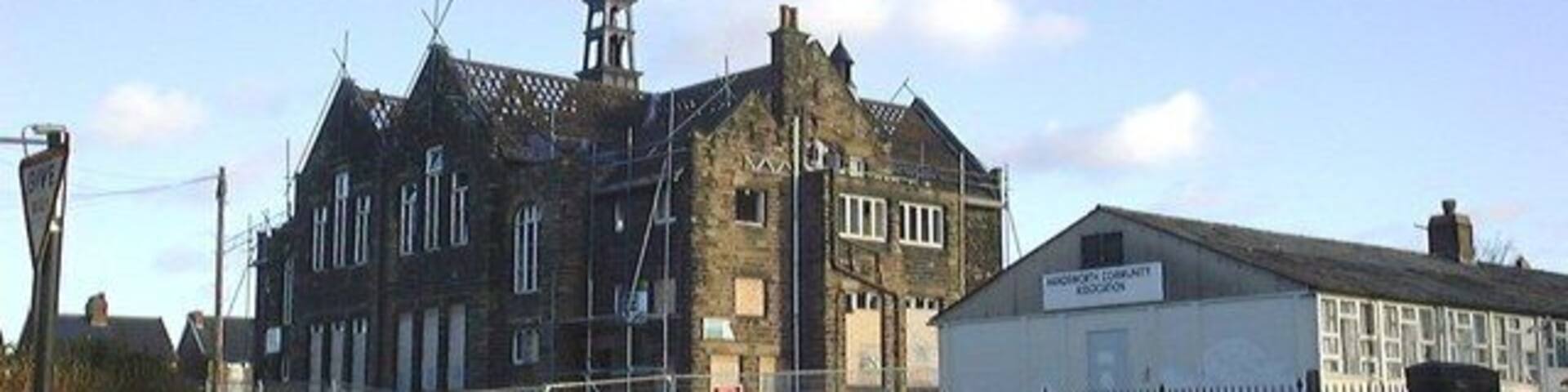 Handsworth School. Taken at the Junction of Hall Road and Fitzalan Road, Showing Handsworth School prior to its demolition in January 2004. The school opened on 10th February 1902 and finally closed in 1995.