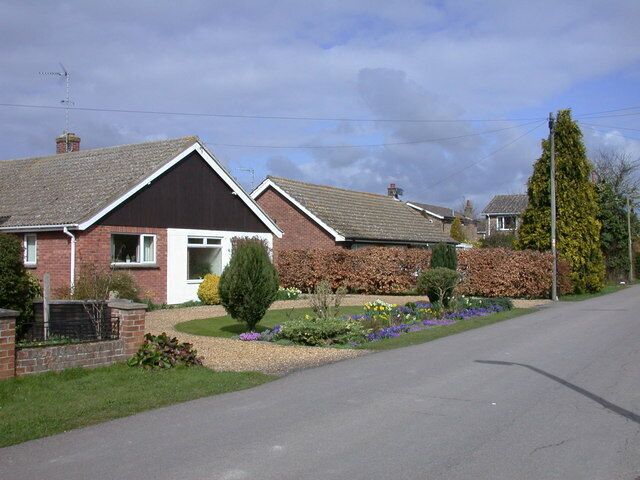 Bulb garden, Cantelupe Road The bold blues are hyacinths