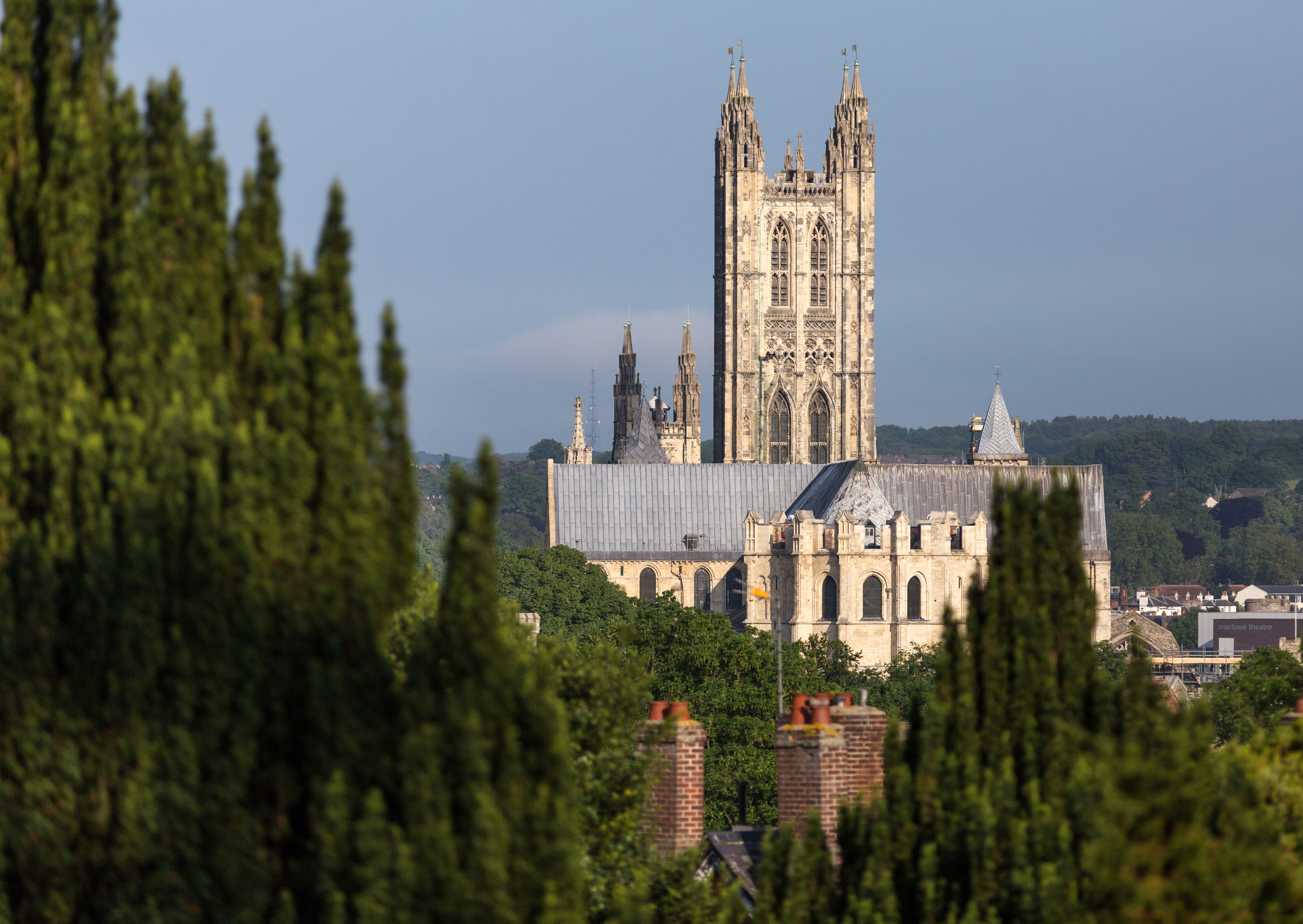 View of Canterbury Cathedral, an English World Heritage Site