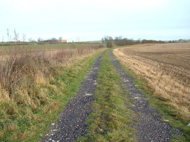 Farm Track near Hotham, East Riding of Yorkshire, England.