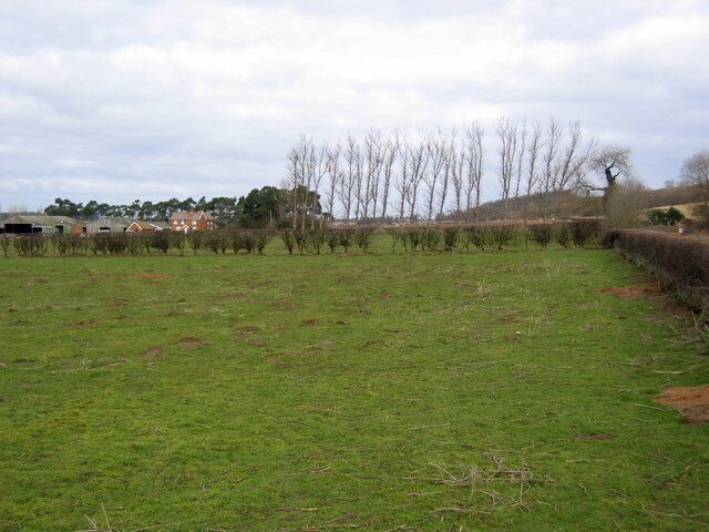 Warren Hill Farm, Hotham, East Riding of Yorkshire, England. Looking north towards the farm which is near the west edge of the grid square.