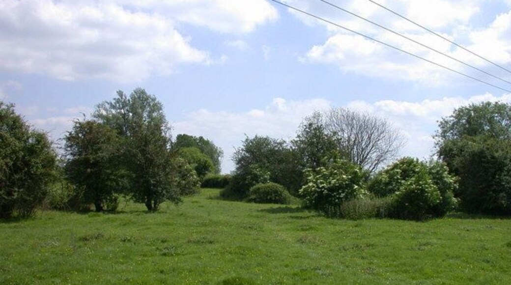 Shepreth L-Moor east Another view of the moor east of the railway