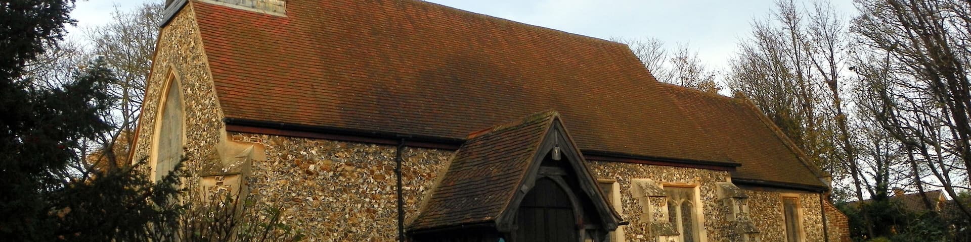 St Mary's parish church, Shephall, Stevenage, Hertfordshire, seen from the southwest