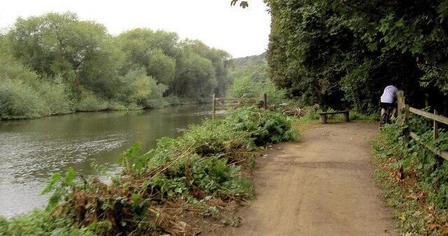 The Trans Pennine Trail along the River Don On the Billington Structures charity bike ride.