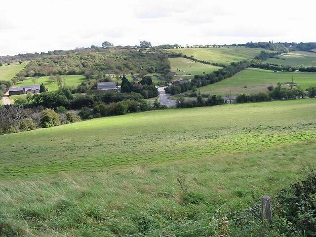 View from Church Hill, Stockbury Just a few hundred metres away from the busy A249 (running L&R through the middle) and you are back in peaceful rural Kent.