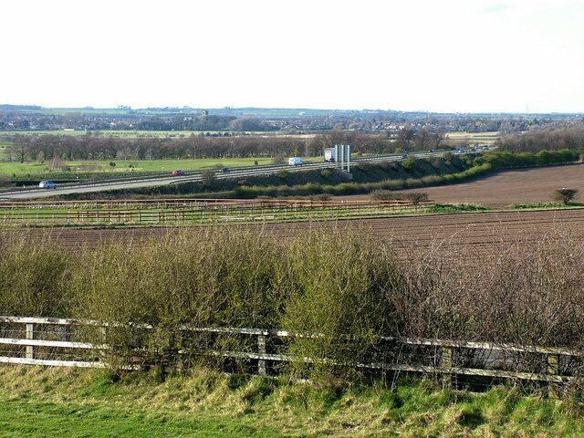 A1M road near Styrrup, Nottinghamshire
