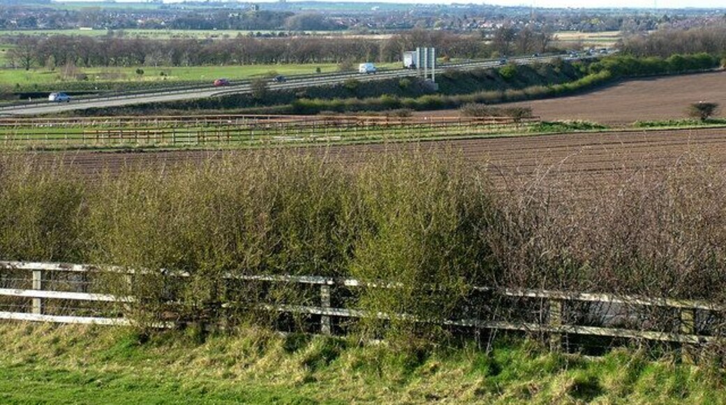 A1M road near Styrrup, Nottinghamshire