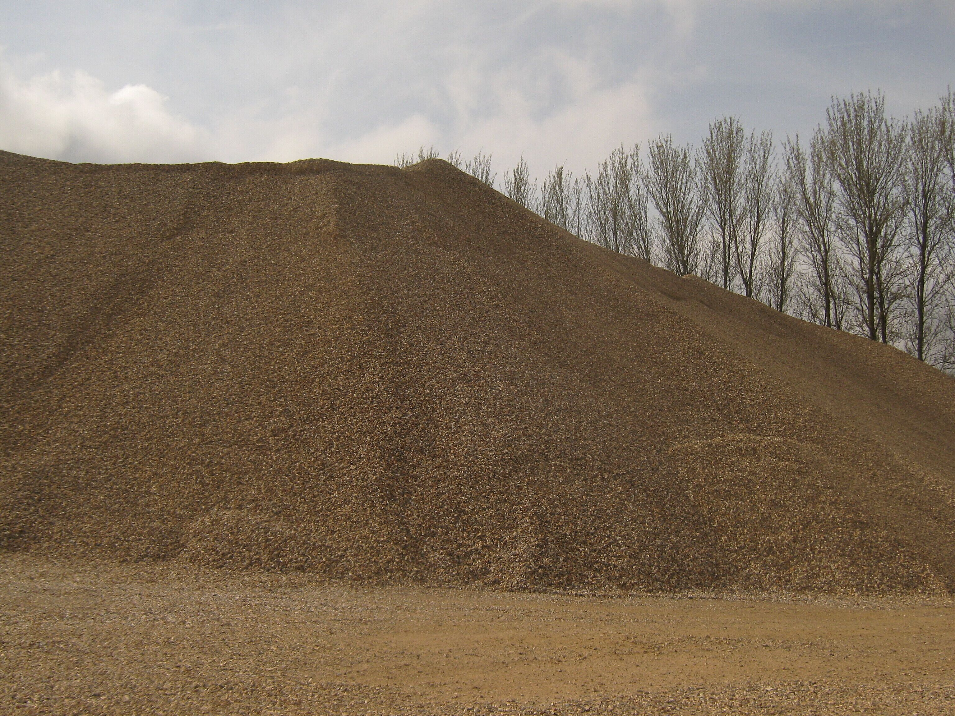 Gravel Mountain As seen from a footpath through Brett Gravel Works towards Great Stour River.
