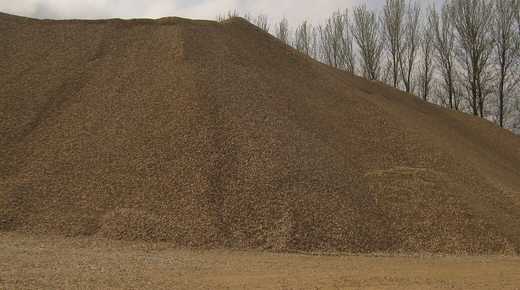 Gravel Mountain As seen from a footpath through Brett Gravel Works towards Great Stour River.