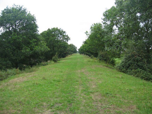 Railway Embankment The old path of the railway which ran north from here into Thorner. This is now a public footpath which runs from Thorner south, over the A64 and all the way to Barwick In Elmet.