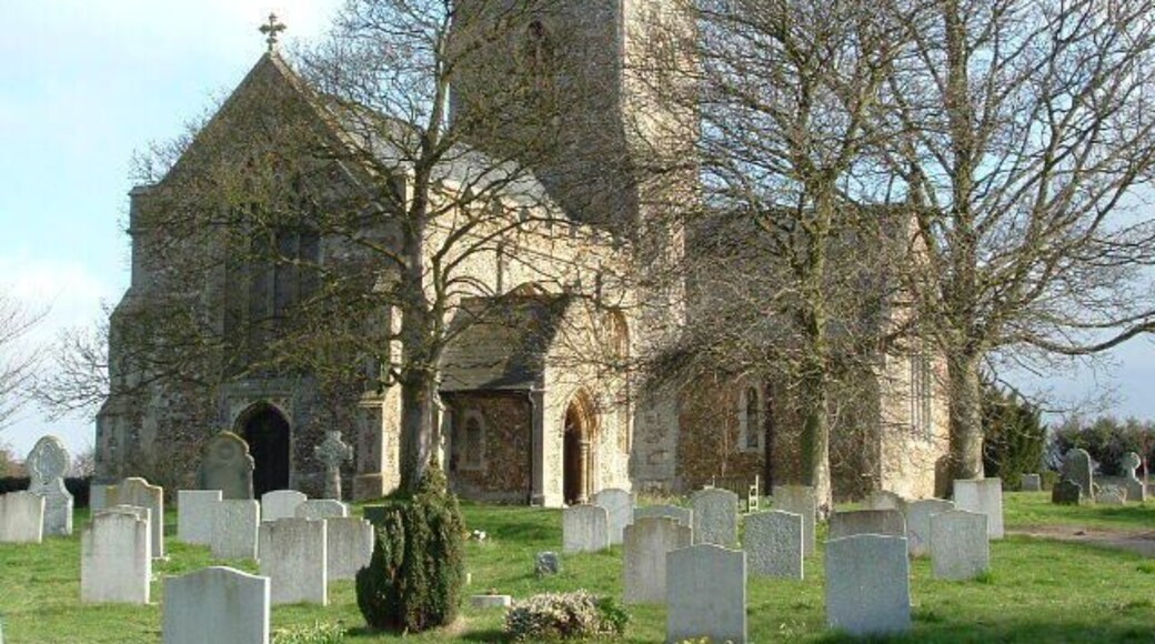 St George's parish church, Thriplow, Cambridgeshire, seen from west-southwest