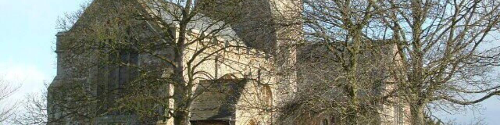St George's parish church, Thriplow, Cambridgeshire, seen from west-southwest