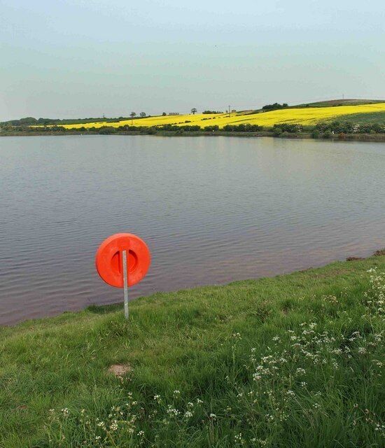 In case of emergency One of many lifebuoys around Thrybergh Reservoir.