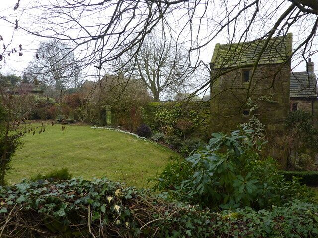 The garden of Fanshawe Gate Old Hall