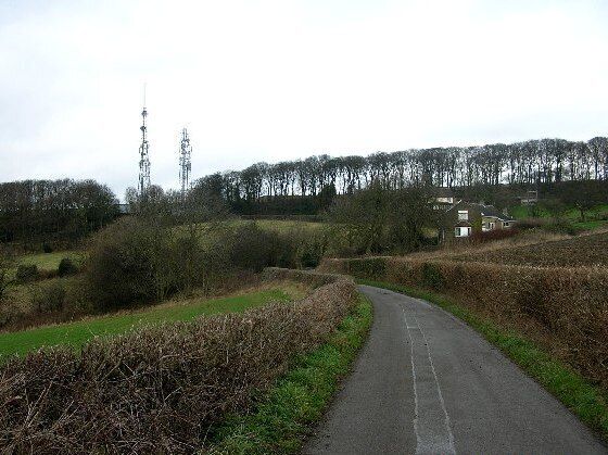 TV masts at Hundall in NE Derbyshire.