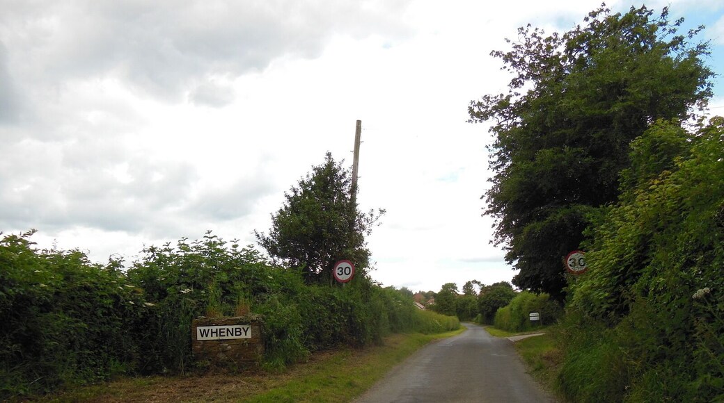 Entering Whenby, North Yorkshire
