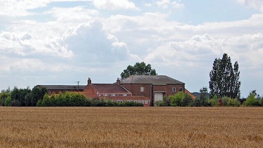New Brakes Farm, Twin Rivers, East Riding of Yorkshire, England.Photo taken from Church Lane.