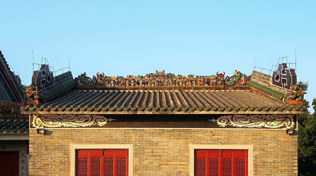 Foshan city, Guangdong, China. Shiwan Park, Ancient Nanfeng Kiln Cultural and Creative Zone, TaoShi Temple (fragment). A sample of Lingnan architectural style.