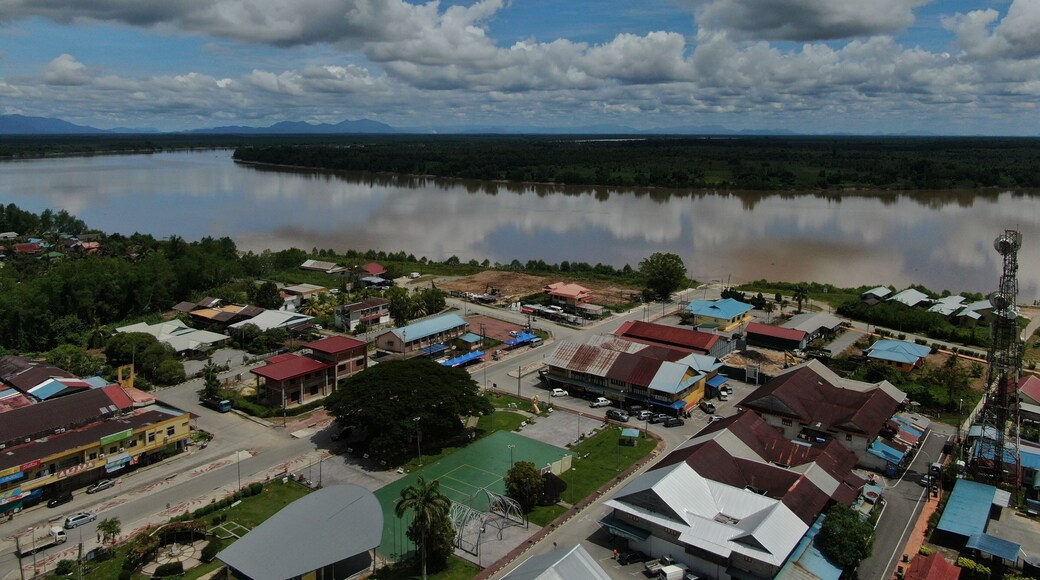 Simunjan, Sarawak / Malaysia - June 20, 2020: The Beautiful Fishing Village of Simunjan