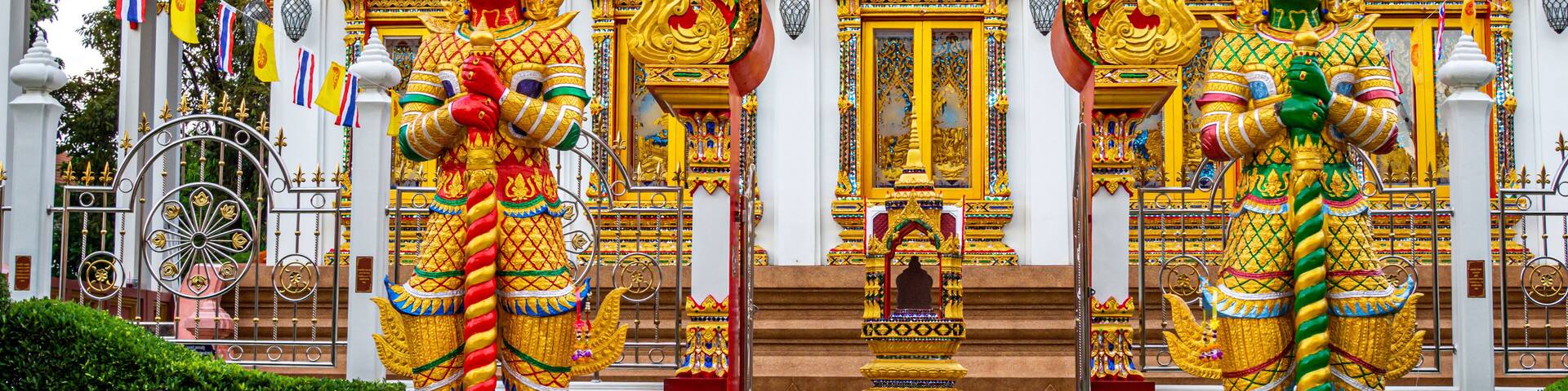 Bangkok, Thailand, Saturday 3 October 2020, Wat Sai, Mai,Tourist attractions in thailand, thai temple