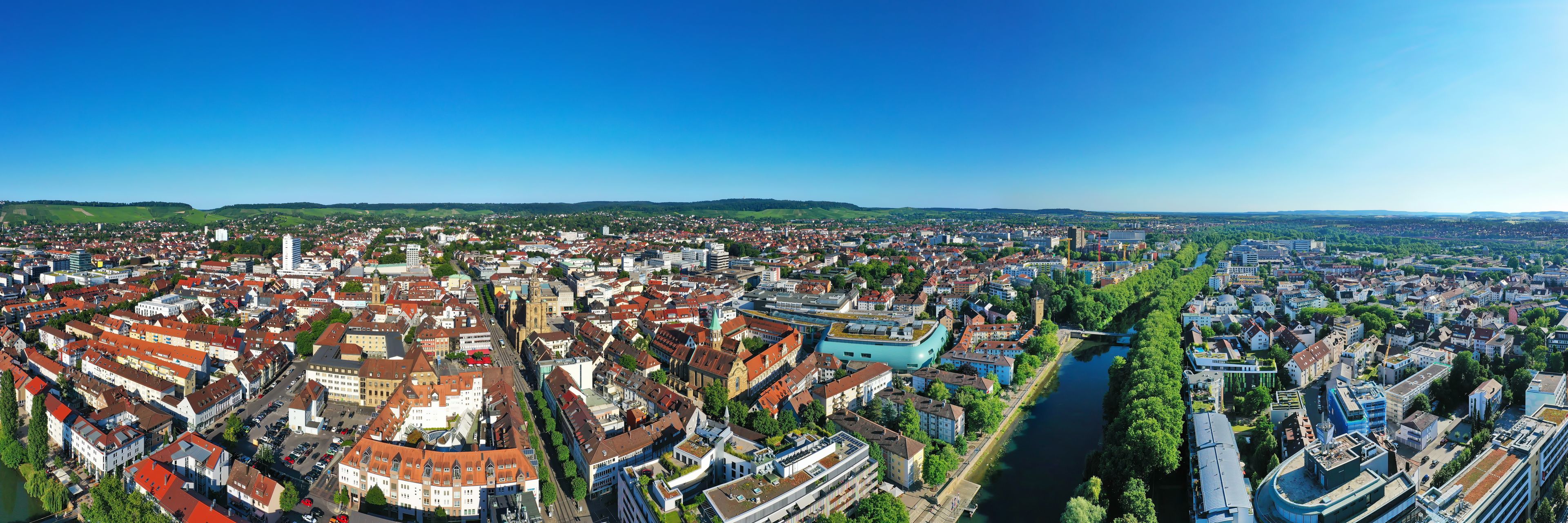 Luftbild von Heilbronn