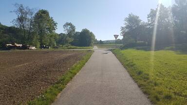 Der Balbachtalradweg zwischen Unterbalbach und Oberbalbach