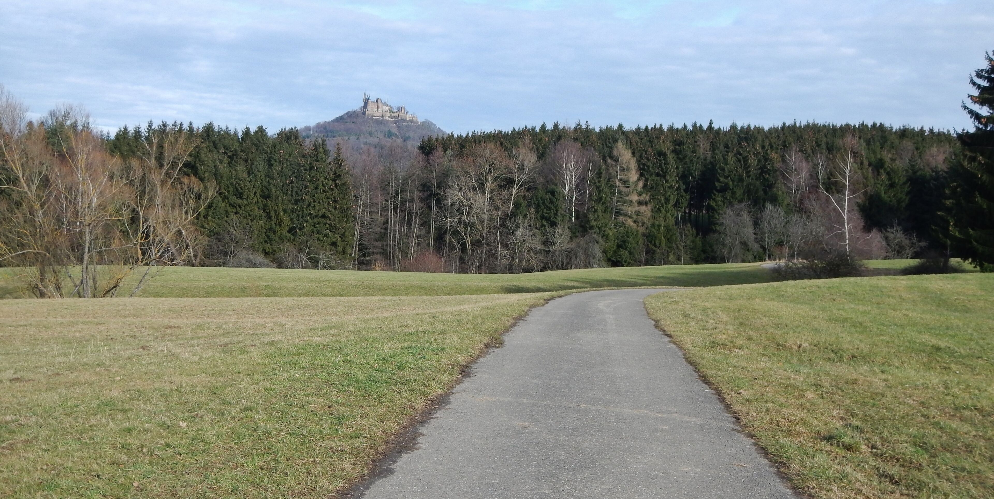 Blick Richtung Burg Hohenzollern