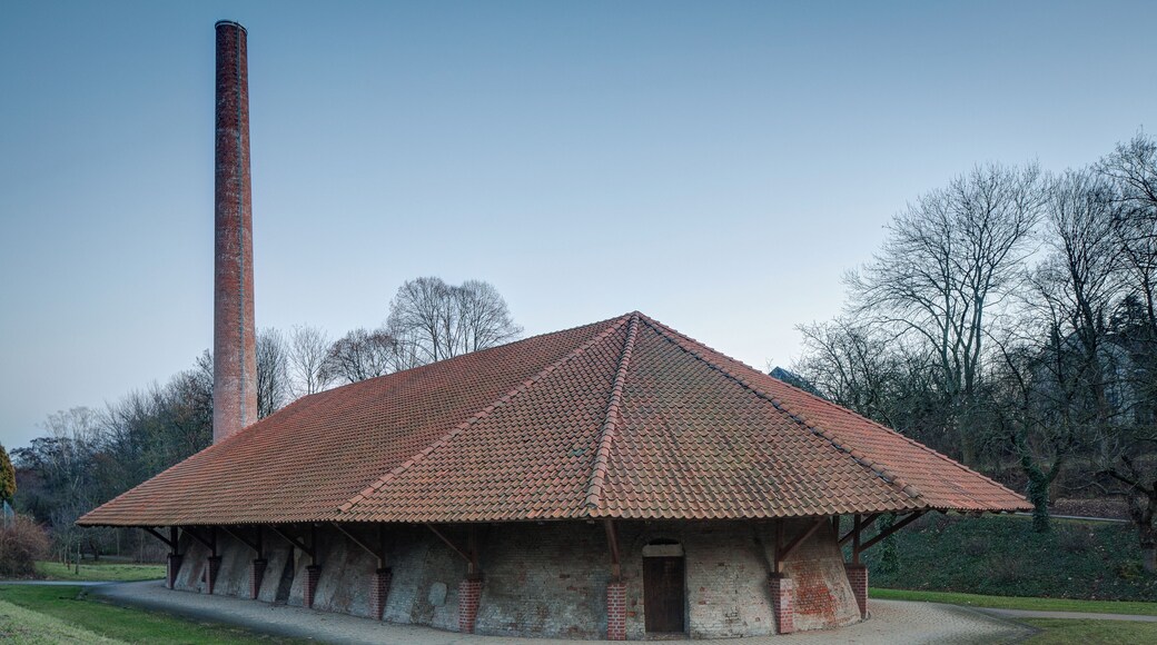 Historic lime kiln in the Willy Spahn park located in Hanover-Ahlem, Germany.